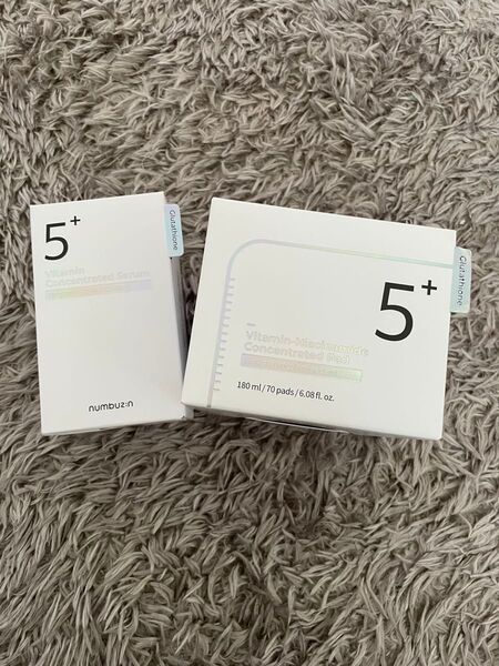 ナンバーズイン 5番白玉グルタチオンCフィルムパッド トナーパッド 美容液セラム 30ml