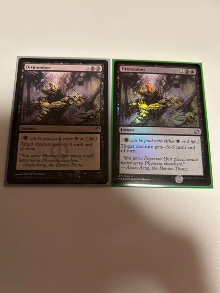 四肢切断 二枚セット MTG 英語 一枚foil