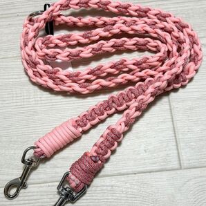 ペット用パラコードリード ピンク