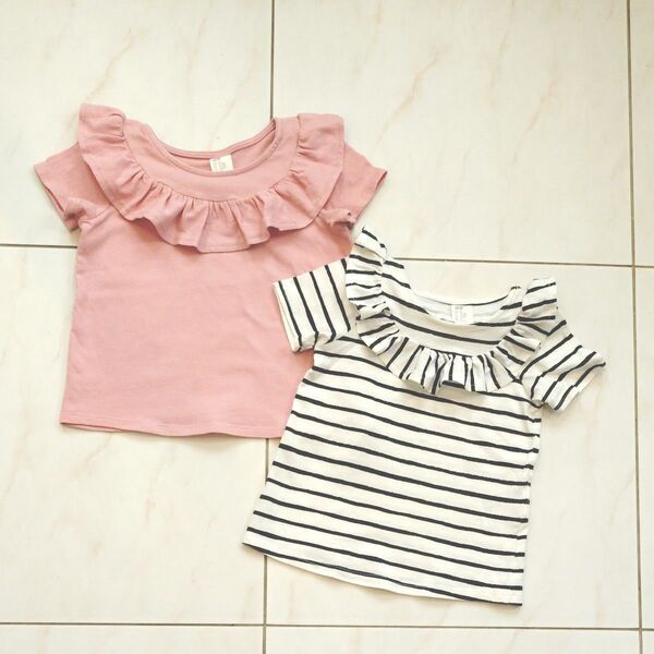 2枚セット エイチアンドエム Tシャツ 90 12M 18M
