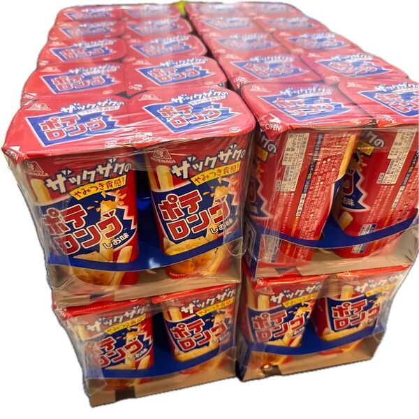 森永 ポテロング しお味 40個 まとめ売り