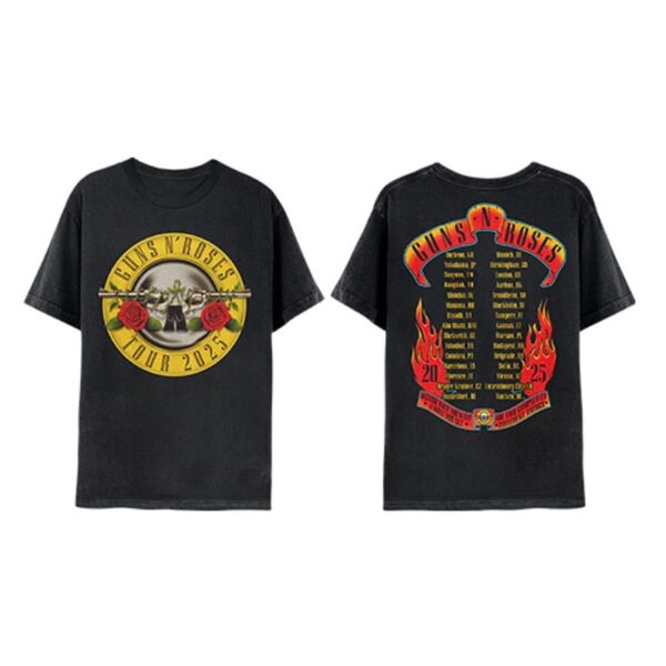 即完売 XXL 横浜 Guns N' Roses Japan 2025 Bullet Logo Tour 2025 Tシャツ
