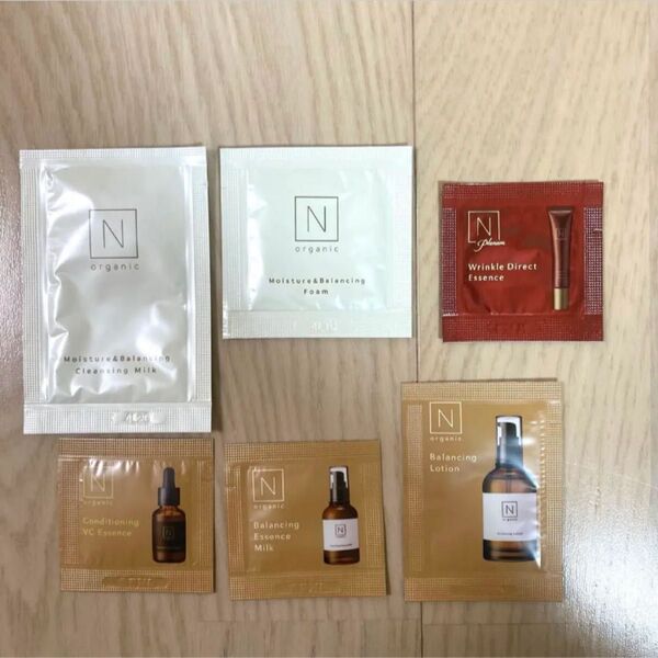 【新品】Nオーガニック スキンケア 美容液 クリーム サンプル 6点セット プレナム リンクルダイレクトエッセンス ローション