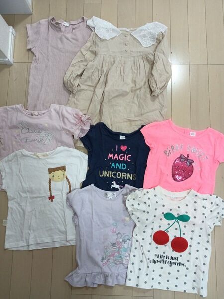 女の子 半袖 Tシャツ まとめ売り サイズ100cm トップス 子供服
