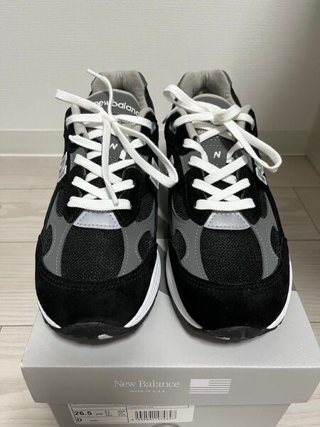 新品 New Balance 992 BK 26.5cm ニューバランス