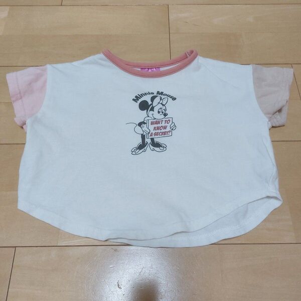 ミニーマウス Tシャツ 女の子 ディズニー 90 80 トップス 半袖