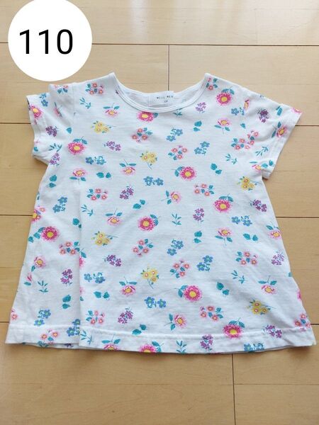 WILL MERY 花柄 Tシャツ 110 半袖 トップス ウィルメリー キッズ 女の子