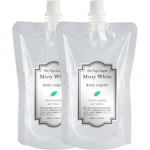 電子タバコ用リキッド 400ml ベースリキッド 40:60 VAPE MistyWhite