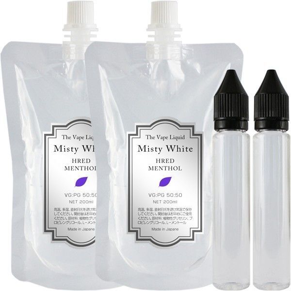 電子タバコ用リキッド 400ml ハードメンソール VAPE MistyWhite