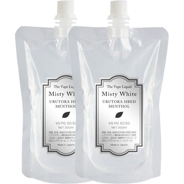 電子タバコ用リキッド 400ml ウルトラハードメンソール VAPE MistyWhite