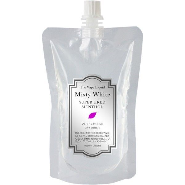 電子タバコ用リキッド 200ml スーパーハードメンソール VAPE MistyWhite