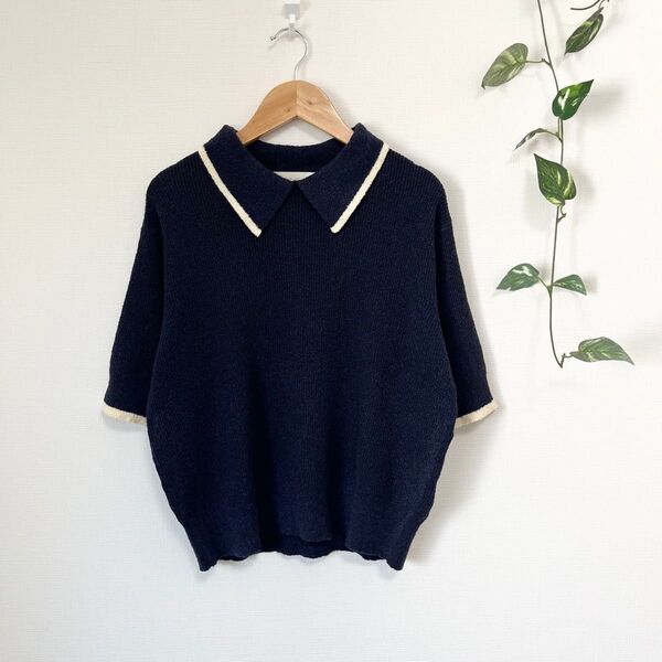 美品【B:MING by BEAMS】ビーミングバイビームス サマーニットソー