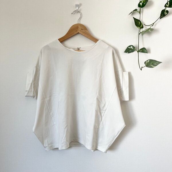 【美品】【ROPEPICNIC】ロペピクニック Tシャツ ブラウス 半袖 白色