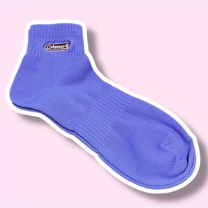 【新品未使用】Coleman レディースソックス 紫色 パープル 靴下 23〜25cm コールマン アウトドア