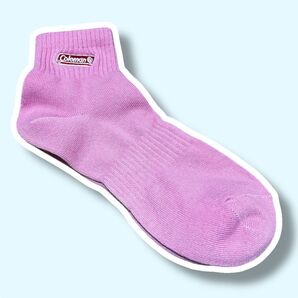【新品未使用】Coleman レディースソックス ピンク 靴下 23〜25cm コールマン アウトドア