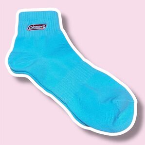 【新品未使用】Coleman レディースソックス ライトブルー 水色 靴下 23〜25cm コールマン アウトドア