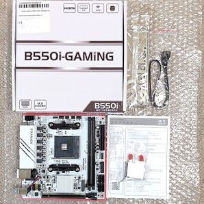 Win11付き☆JGINYUE B550i GAMING Mini-ITX AM4 ホワイト