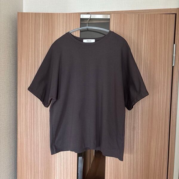 エブール ebure スピーマコットン Tシャツ カットソー 半袖 クルーネック