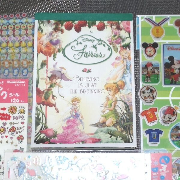 ディズニー フェアリーズ メモ帳 香港ディズニーシール ダンボシール フェリシモ スタンプなど 平成レトロ まとめ売り