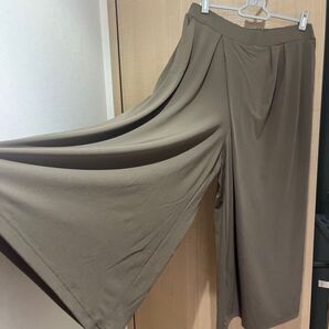 ウエストゴム ワイドパンツ