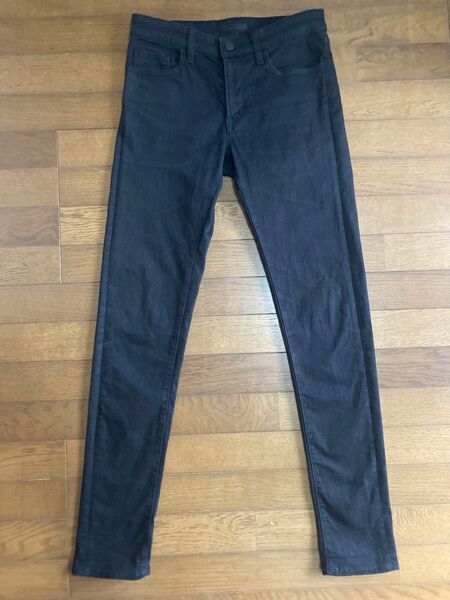 UNIQLO JEANS ストレッチ スキニー フィット 黒 28 70cm