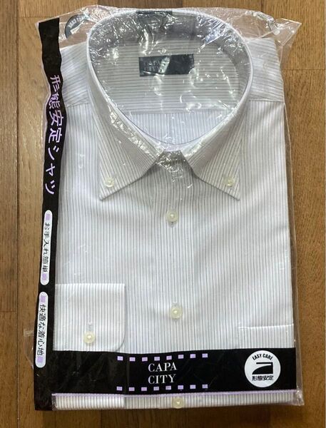 CAPACITY ワイシャツ ストライプ 形態安定 39-80 M 新品