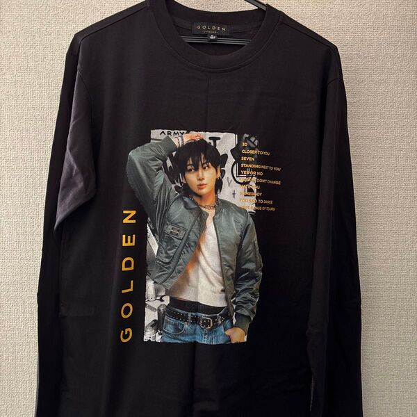 BTS JUNGKOOK GOLDEN スリーブロングTシャツ