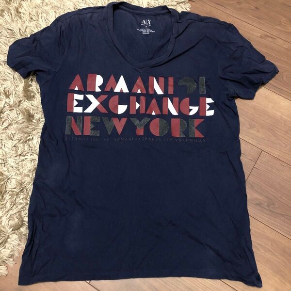 ARMANI EXCHANGE ◆Tシャツ/M ロゴ プリント アルマーニエクスチェンジ