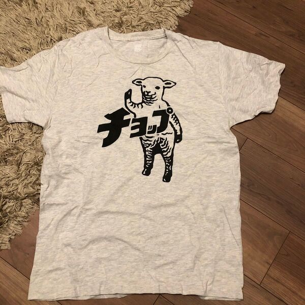Design Tshirts Store graniph ラムチョップ ◆ Tシャツ/L ロゴ プリント