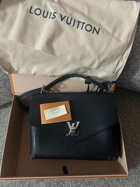 | ルイヴィトン LOUIS VUITTON マイロックミー 2WAYバッグ ハンドバッグ ショルダーバッグ レザー ノワール