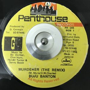 Murderer (The Remix) / Buju Banton ７インチ