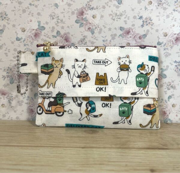 No.337 ポケットティッシュポーチ ハンドメイド^ - ^