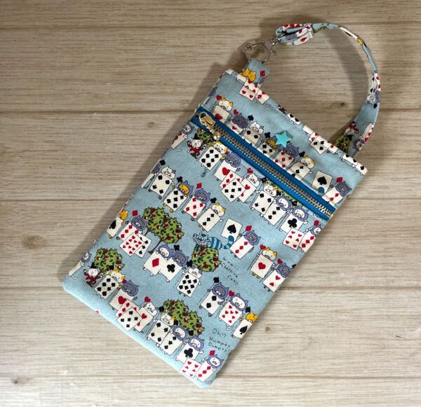 No.354 ミニサコッシュ スマホポーチ ハンドメイド