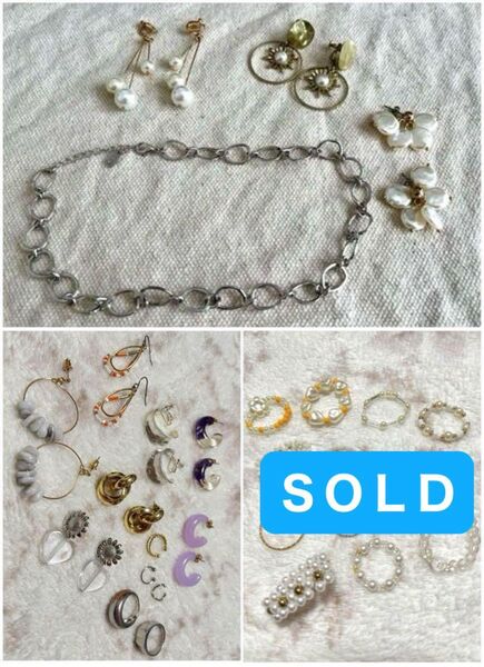 アクセサリー 16点まとめ売り パールピアス リング イヤリング イヤーカフ.*