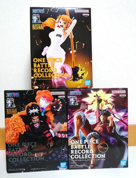 ワンピース フィギュア 3点セット ルフィ ナミ ゼウス 黒ひげ ティーチ BATTLE RECORD COLLECTION