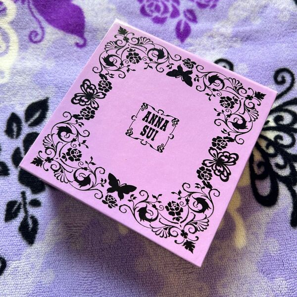 今だけ特価★ アナスイ ノベルティ メモパッド 箱付き パープル ロゴ ANNA SUI 蝶々 薔薇 非売品