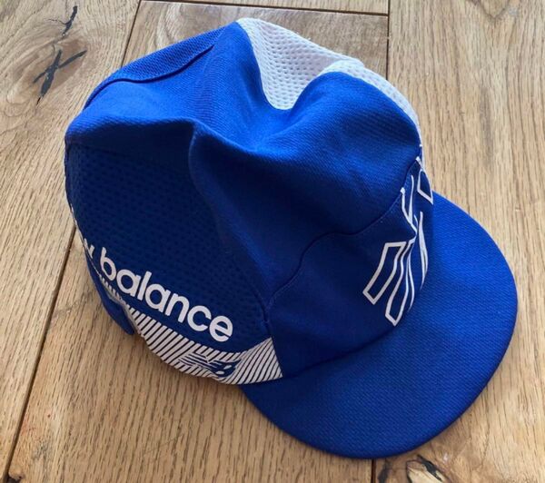 New Balance 青 キャップ サッカー 子ども用 帽子 フットサル 48~50cm