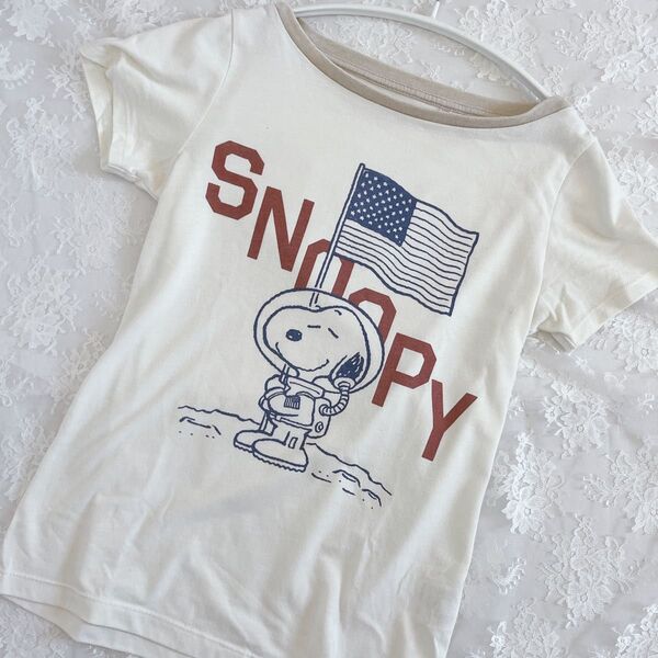 ユニクロ UT Tシャツ SNOOPY スヌーピーSサイズ 宇宙服 アメリカ国旗