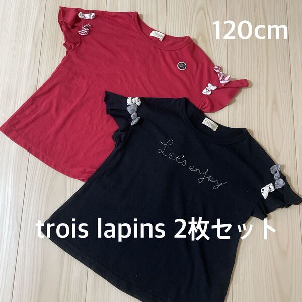 *トロワラパン:サイズ110㎝:半袖Tシャツの2枚セット*