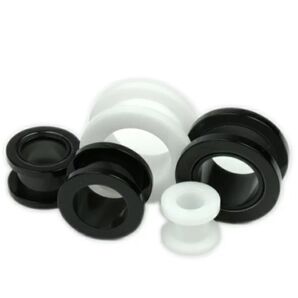 1個 0G UVアクリル フレッシュトンネル アイレット ボディピアス【ロブ ホールトゥピアス サーキュラ バーベル CBR】