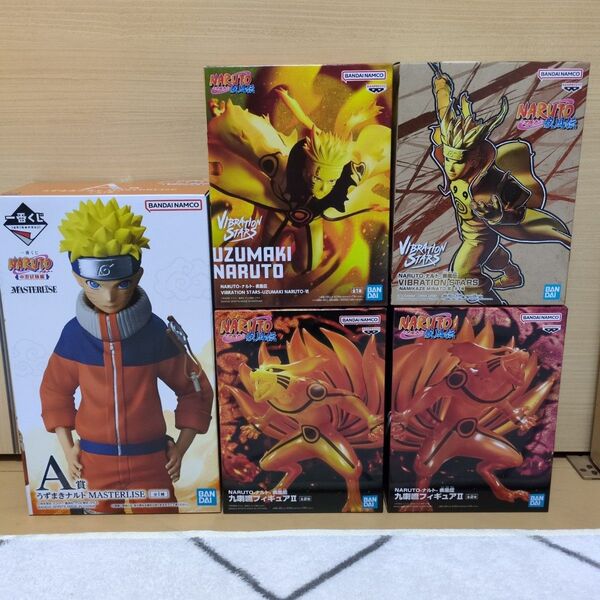 一番くじ NARUTO中忍試験 A賞 ナルト 九喇嘛 波風ミナト(未開封品)