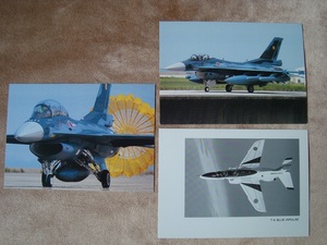 T-4 BLUE　INPULSE　ブルーインパルス　Tsuiki AB　計3枚　ポストカード