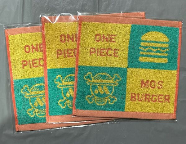 モスバーガー×ワンピース オリジナルハンドタオル3枚セット