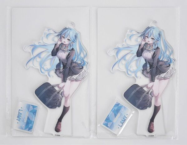 ホロライブ×GiGO 放課後のねぽらぼ アクリルスタンド 雪花ラミィ 2点セット