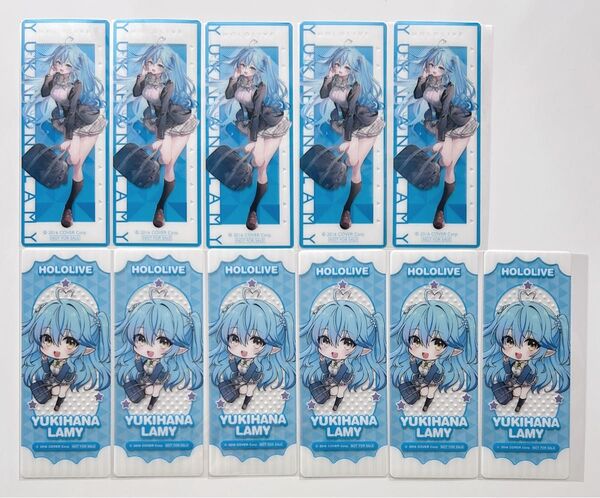 ホロライブ×GiGO 放課後のねぽらぼ ロング缶バッジ 雪花ラミィ 11点セット