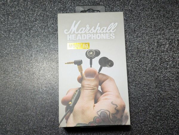 Marshall MODE EQ BLACK & BRASS マイク、リモコン付き有線イヤホン