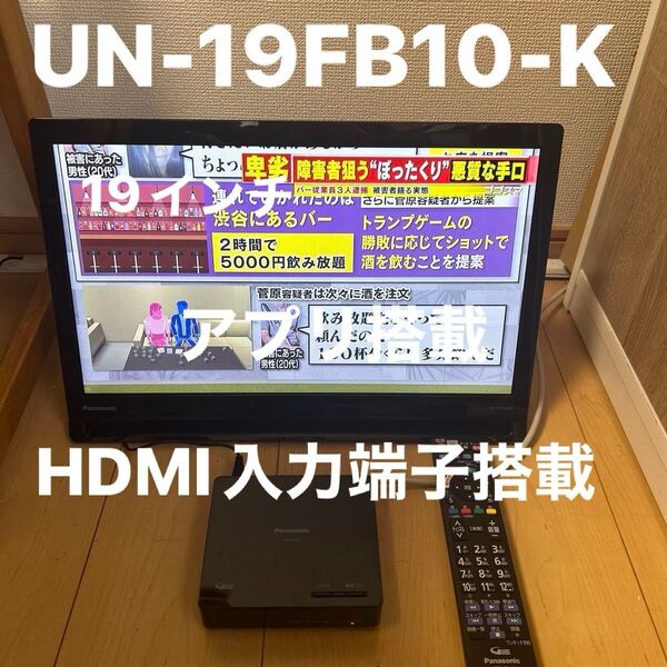 PanasonicプライベートビエラUN-19FB10-K