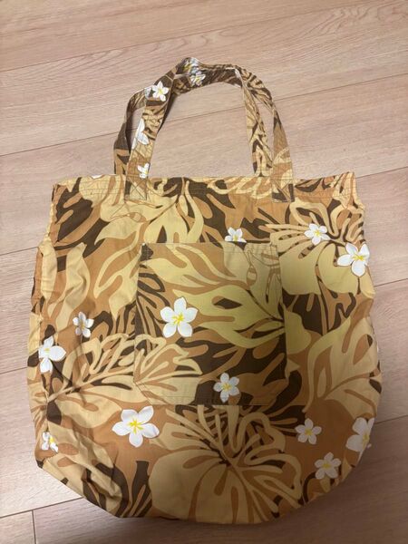 ハワイアンプリント エコバッグ トートバッグ ハンドメイド