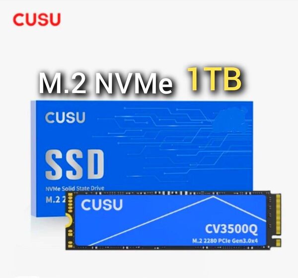 SSD 1TB CUSU CV3500Q M.2 NVMe PCIe3.0 x4 新品未使用