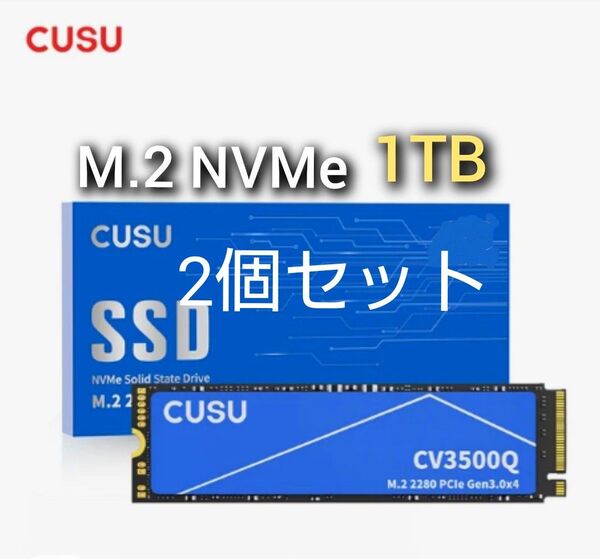 SSD 1TB CUSU CV3500Q M.2 NVMe PCIe3.0 x4 新品未使用 2個セット